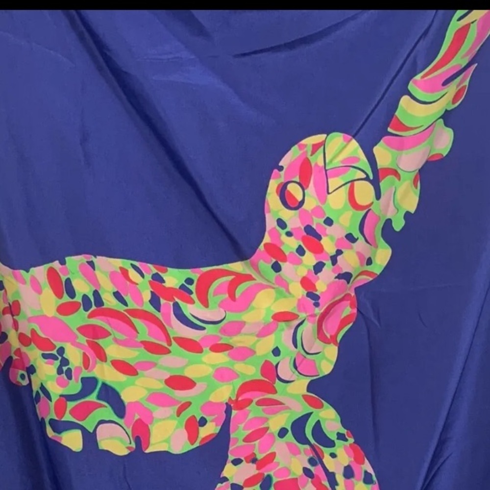 🐦 🦜 Lilly Pulitzer rare reversible two in one dress size medium BOOTY CAW - Picture 4 of 10